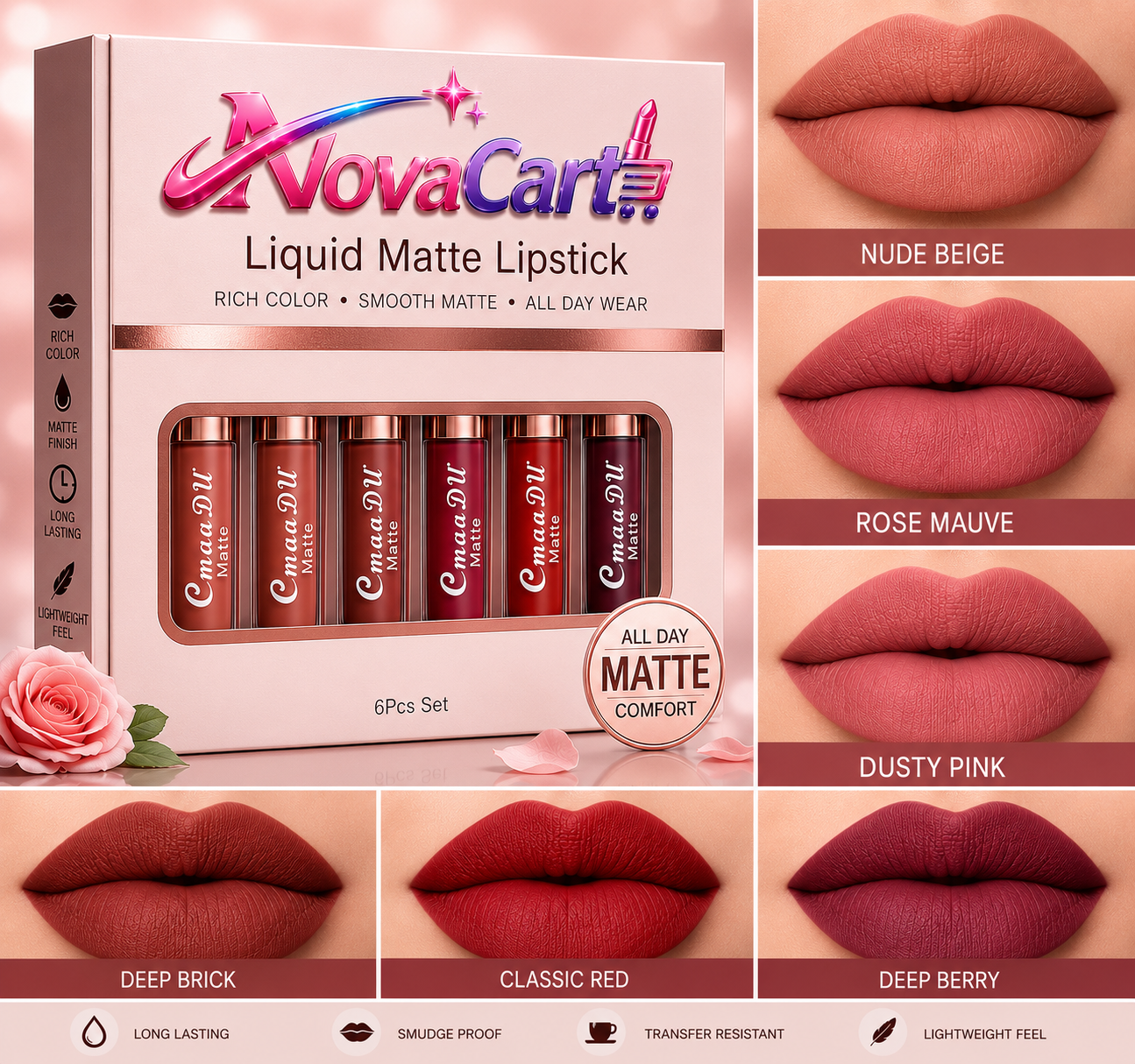 NovaCart Waterproof Lip Gloss