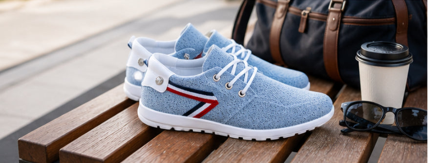 Novacarts Men’s Lightweight Knit     Walking Sneakers