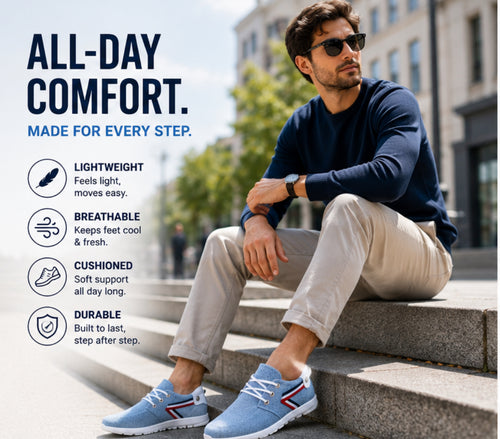 Novacarts Men’s Lightweight Knit     Walking Sneakers